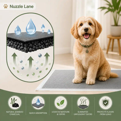 Premium Disposable Puppy Training Pads with Carbon Layer - Quick-Dry and Leakproof Solution for Effective Housebreaking