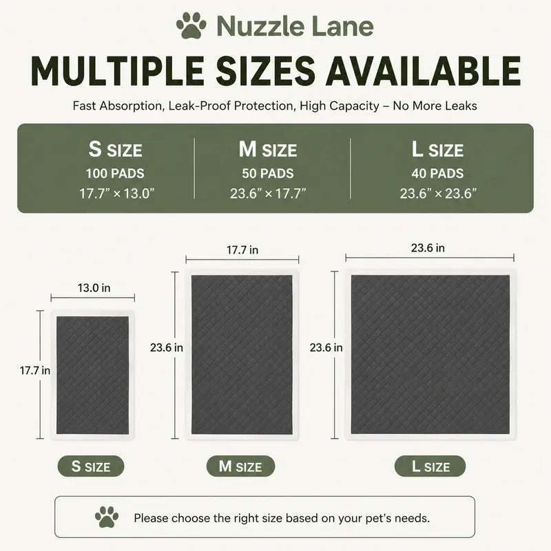 Premium Disposable Puppy Training Pads with Carbon Layer - Quick-Dry and Leakproof Solution for Effective Housebreaking