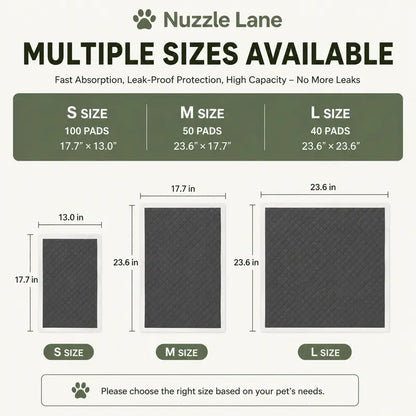 Premium Disposable Puppy Training Pads with Carbon Layer - Quick-Dry and Leakproof Solution for Effective Housebreaking