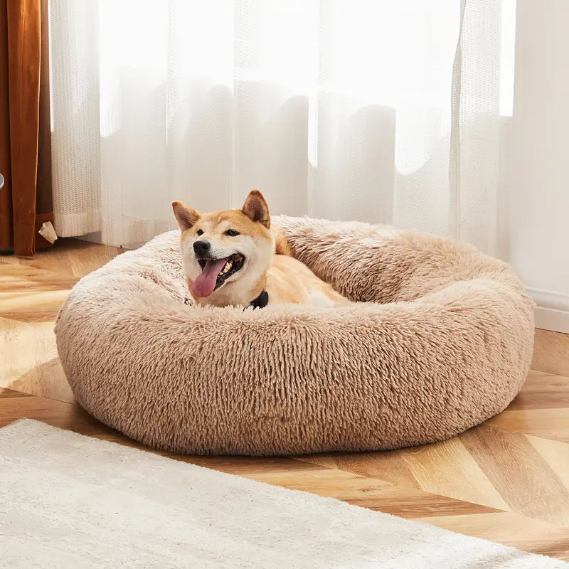 Sweetcrispy Large Dog Orthopedic Memory Foam Sofa Bed with 3-Sided Bolsters, Waterproof Fleece Detachable Cover, Non-Slip Base, and Enhanced Joint Relief for Extra Neck and Head Support - 20" L x 24" W x 8" H, 24-48 Hour Recovery Time