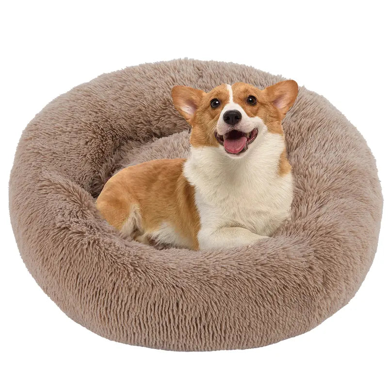 Sweetcrispy Large Dog Orthopedic Memory Foam Sofa Bed with 3-Sided Bolsters, Waterproof Fleece Detachable Cover, Non-Slip Base, and Enhanced Joint Relief for Extra Neck and Head Support - 20" L x 24" W x 8" H, 24-48 Hour Recovery Time