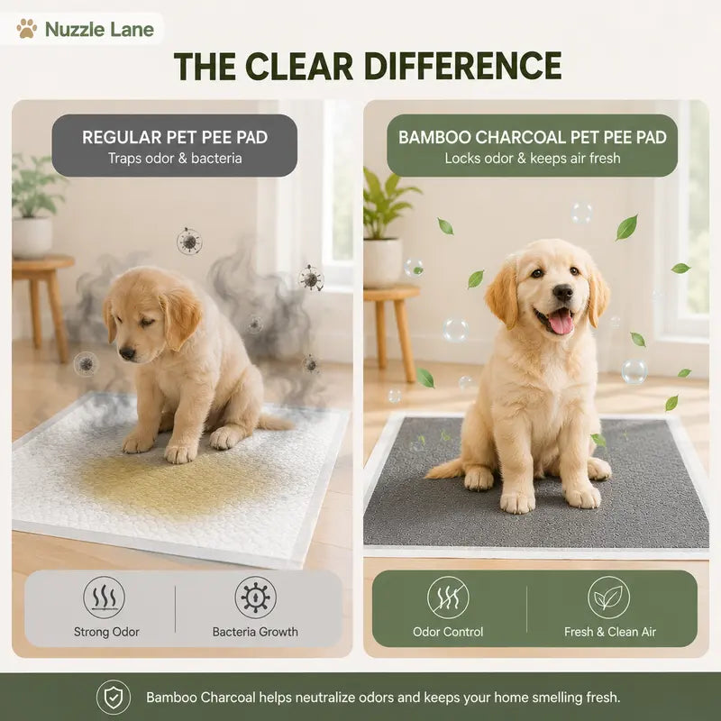 Premium Disposable Puppy Training Pads with Carbon Layer - Quick-Dry and Leakproof Solution for Effective Housebreaking
