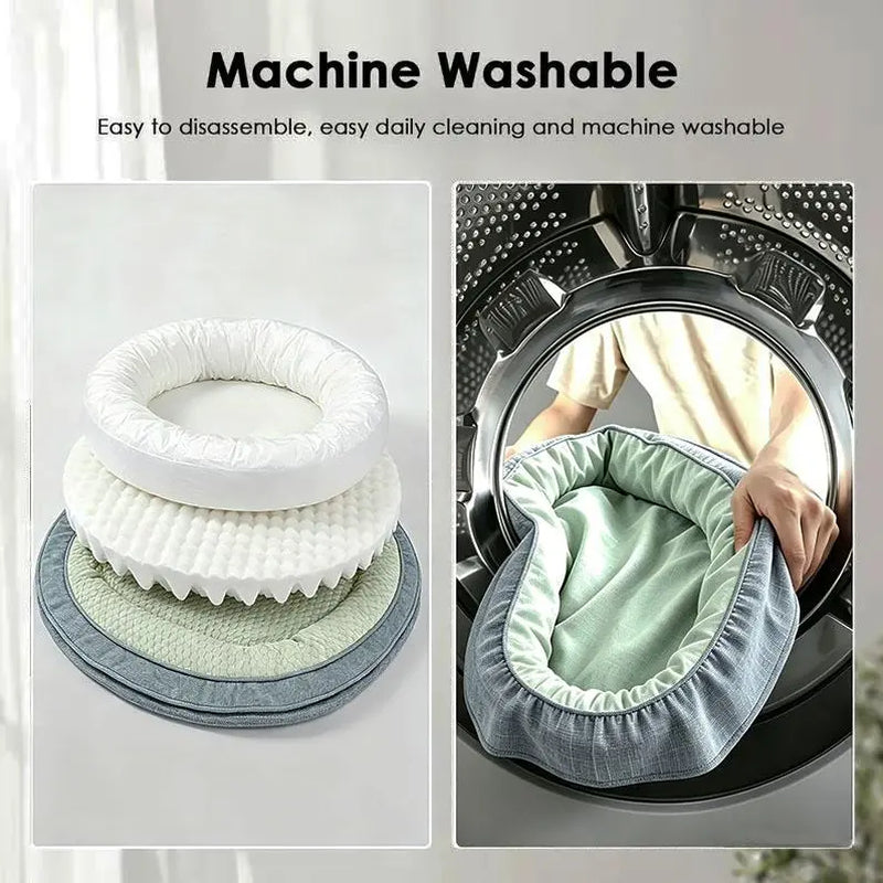 Extra Large Orthopedic Dog Bed with Side Support, Memory and Egg-Crate Foam, Non-Slip Base, Washable Removable Cover, Available in M/L/XL Sizes