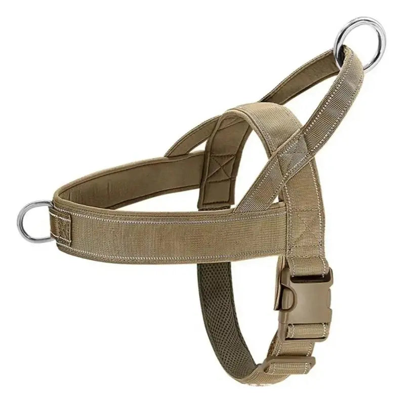 Lightweight Nylon No-Pull Adjustable Dog Harness - Chafe-Resistant, Secure Control, Quick Release Vest with Reflective Features for Daily Walks and Camping (Solid, S/M Sizes, Multi-Breed Fit)
