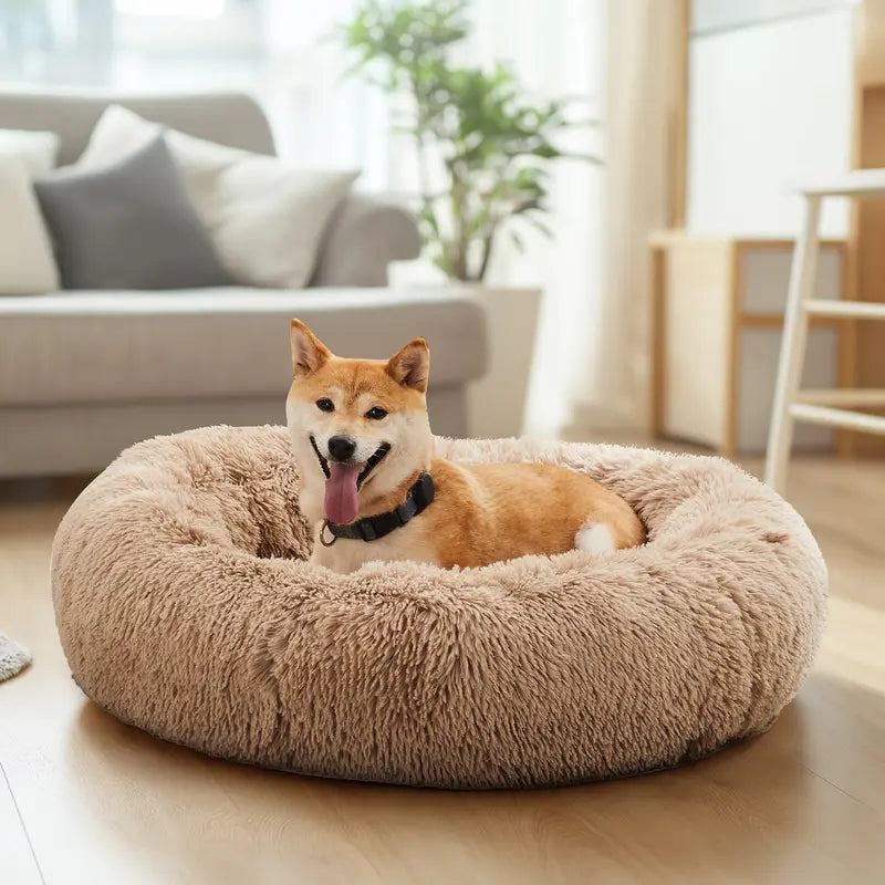 Sweetcrispy Large Dog Orthopedic Memory Foam Sofa Bed with 3-Sided Bolsters, Waterproof Fleece Detachable Cover, Non-Slip Base, and Enhanced Joint Relief for Extra Neck and Head Support - 20" L x 24" W x 8" H, 24-48 Hour Recovery Time
